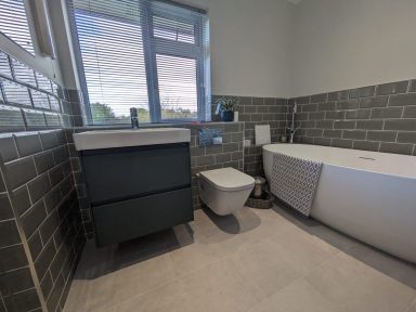 a recently installed bathroom