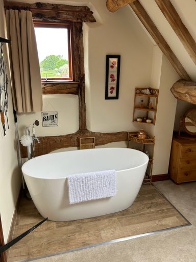 A classic roll-top bath in a period house near Alcester